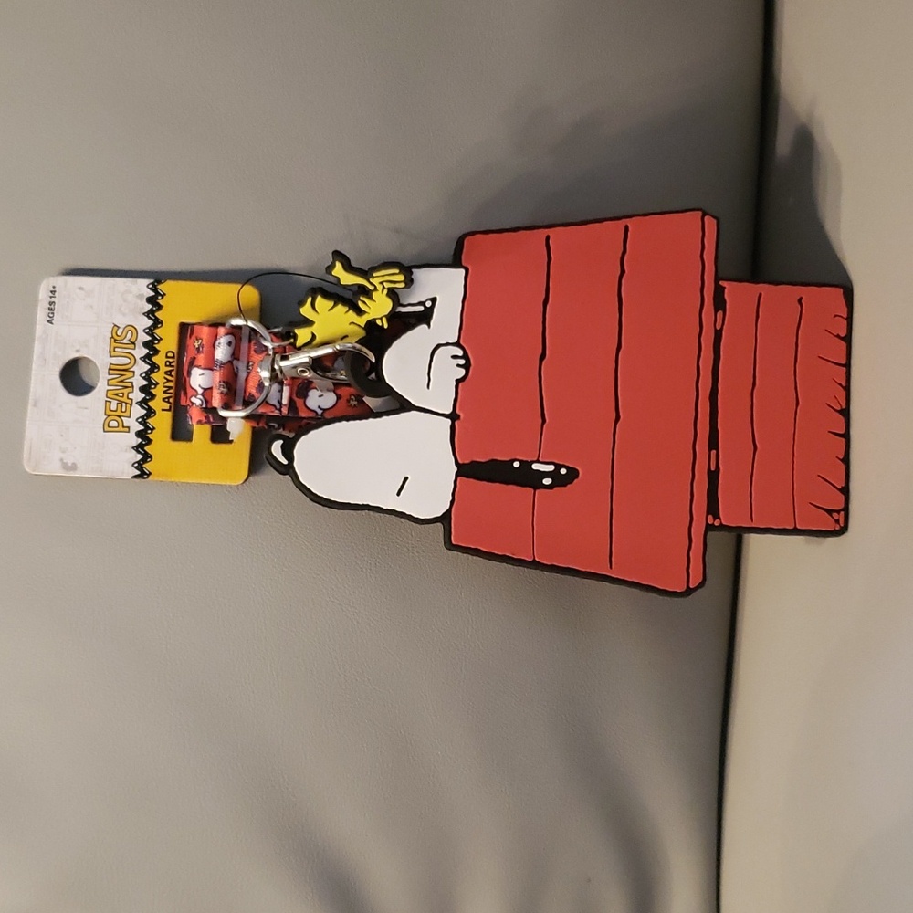Peanuts Snoopy on Doghouse Lanyard NWT